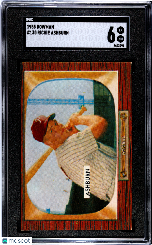 1955 Bowman Richie Ashburn #130 SGC 6