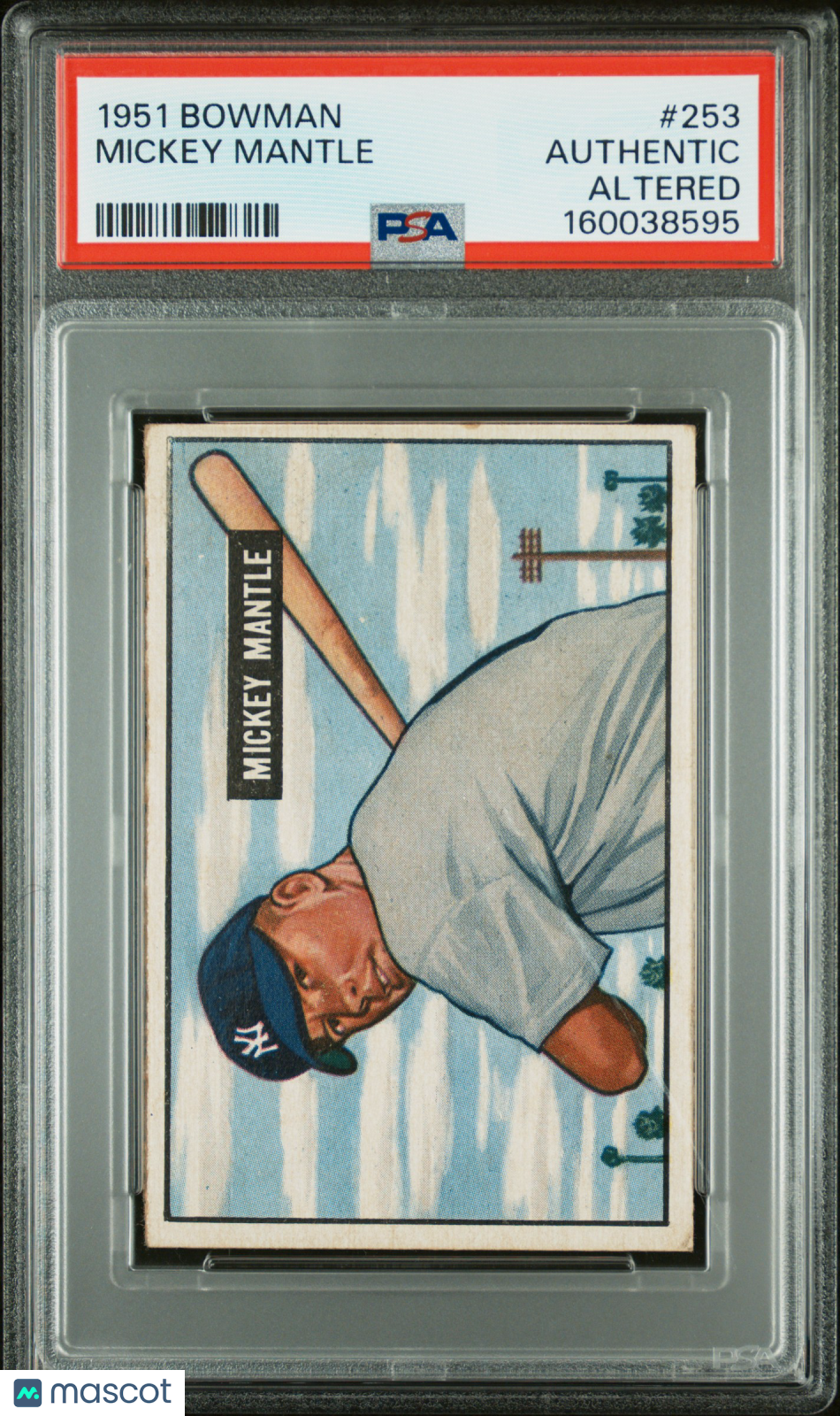 1951 Bowman Mickey Mantle #253 PSA A