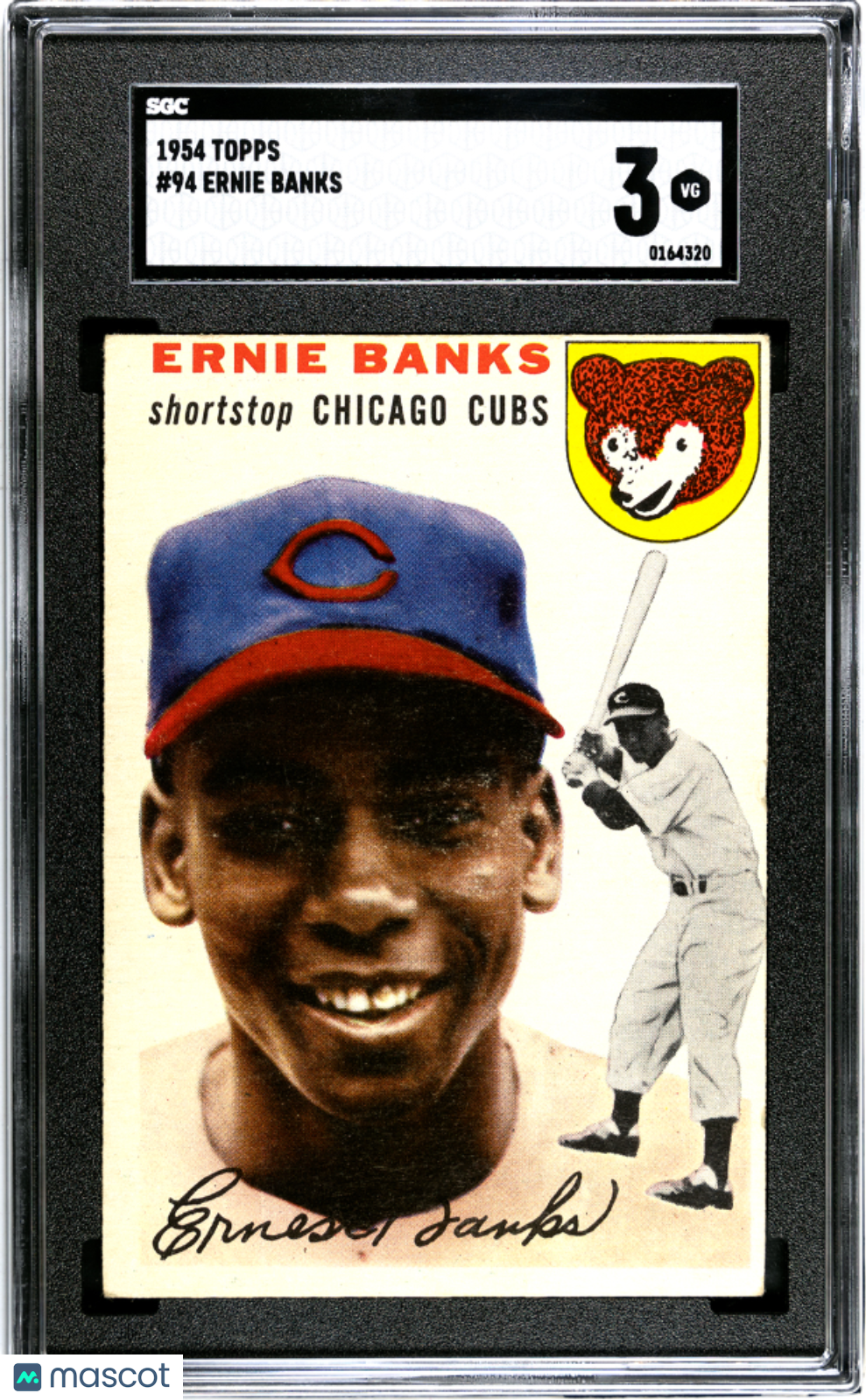 1954 Topps Ernie Banks #94 SGC 3
