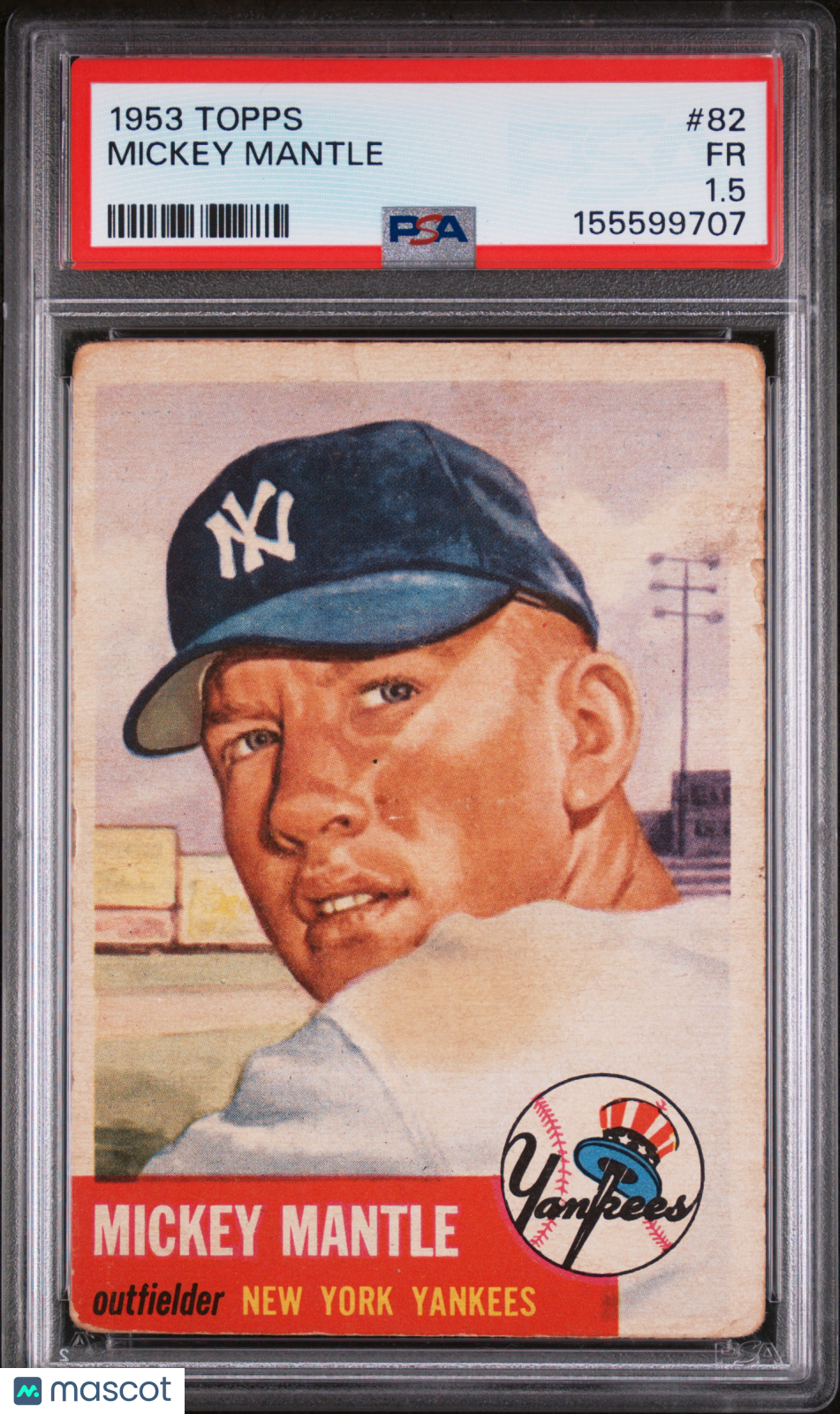 1953 Topps Mickey Mantle #82 PSA 1.5