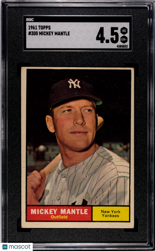 1961 Topps Mickey Mantle #300 SGC 4.5