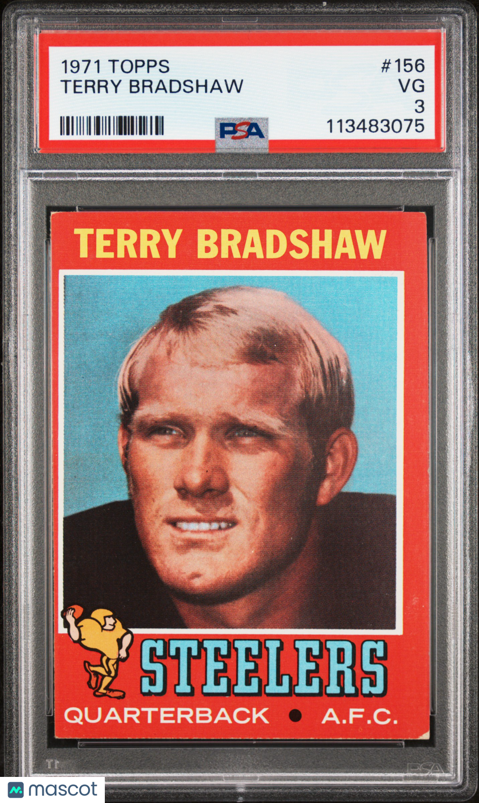 1971 Topps Terry Bradshaw #156 PSA 3