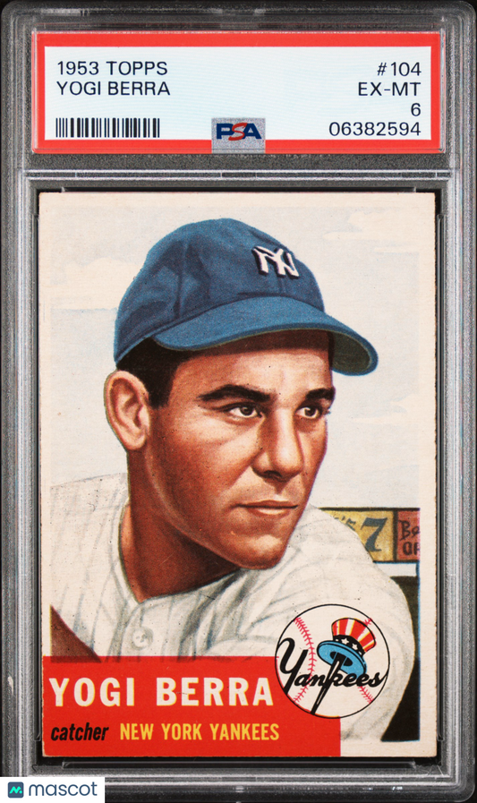 1953 Topps Yogi Berra #104 PSA 6