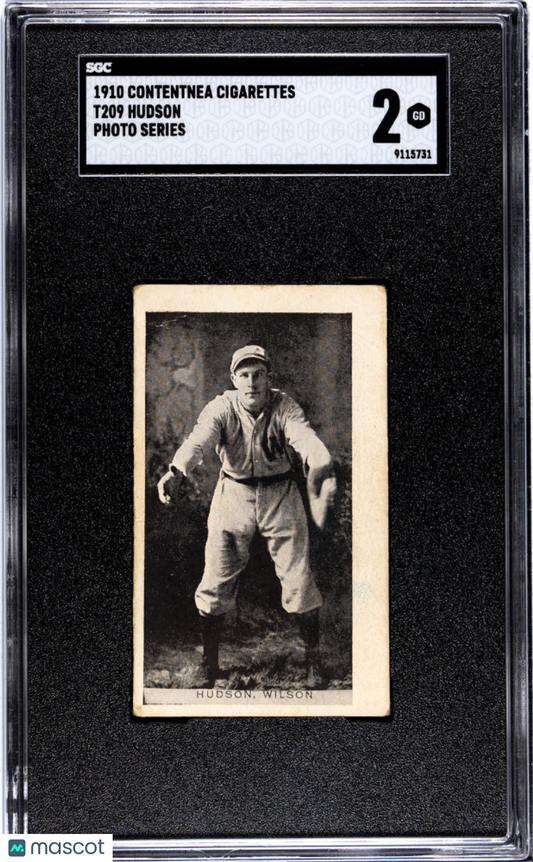 1910 Contentnea Cigarettes (T209) Hudson Photo Series SGC 2