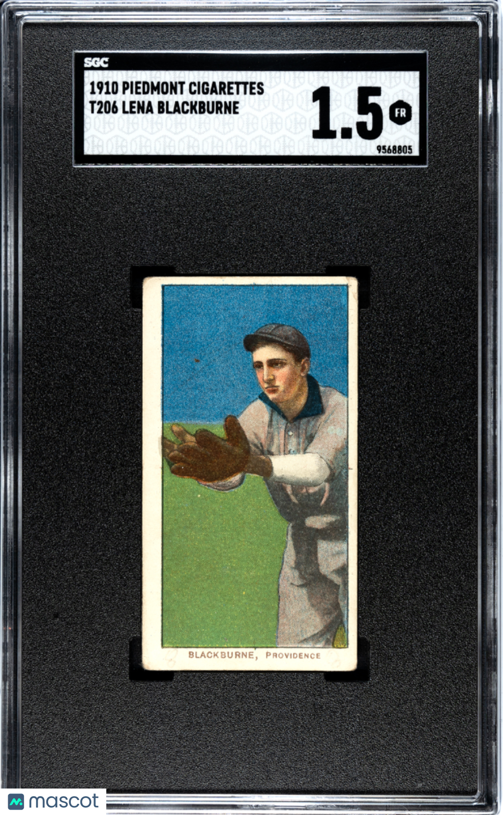 1910 Piedmont Cigarettes (T206) Lena Blackburne SGC 1.5