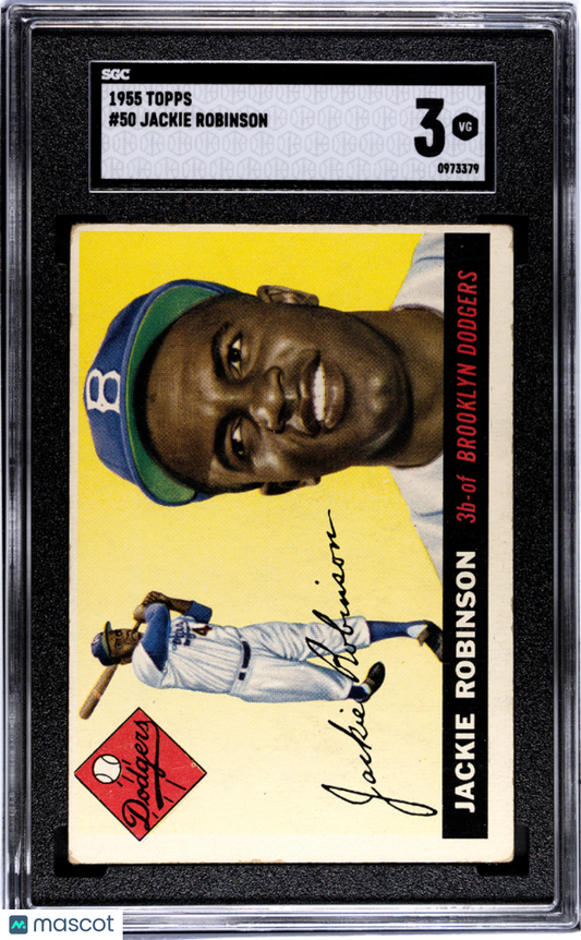1955 Topps Jackie Robinson #50 SGC 3