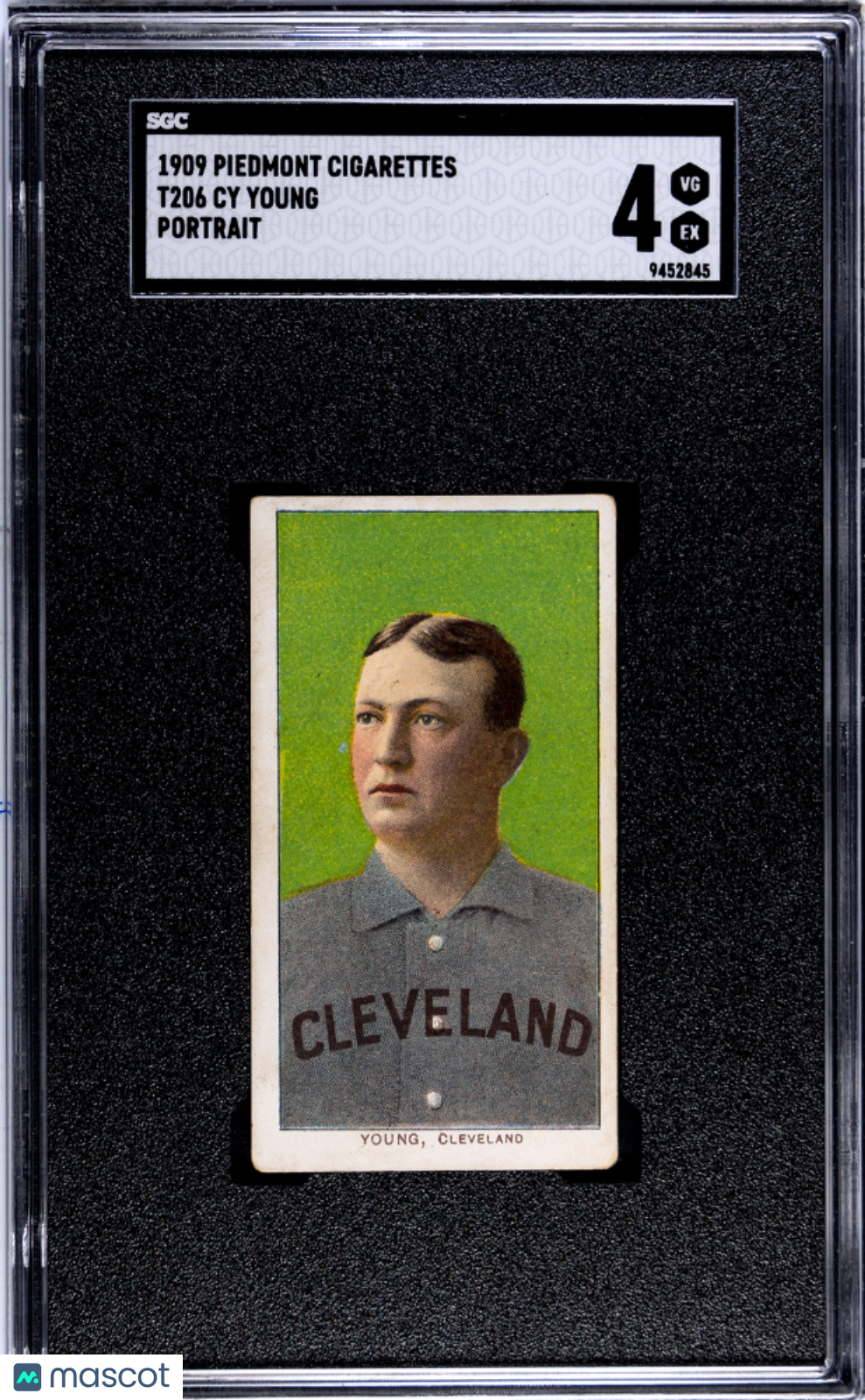 1909 Piedmont Cigarettes (T206) Cy Young Portrait SGC 4