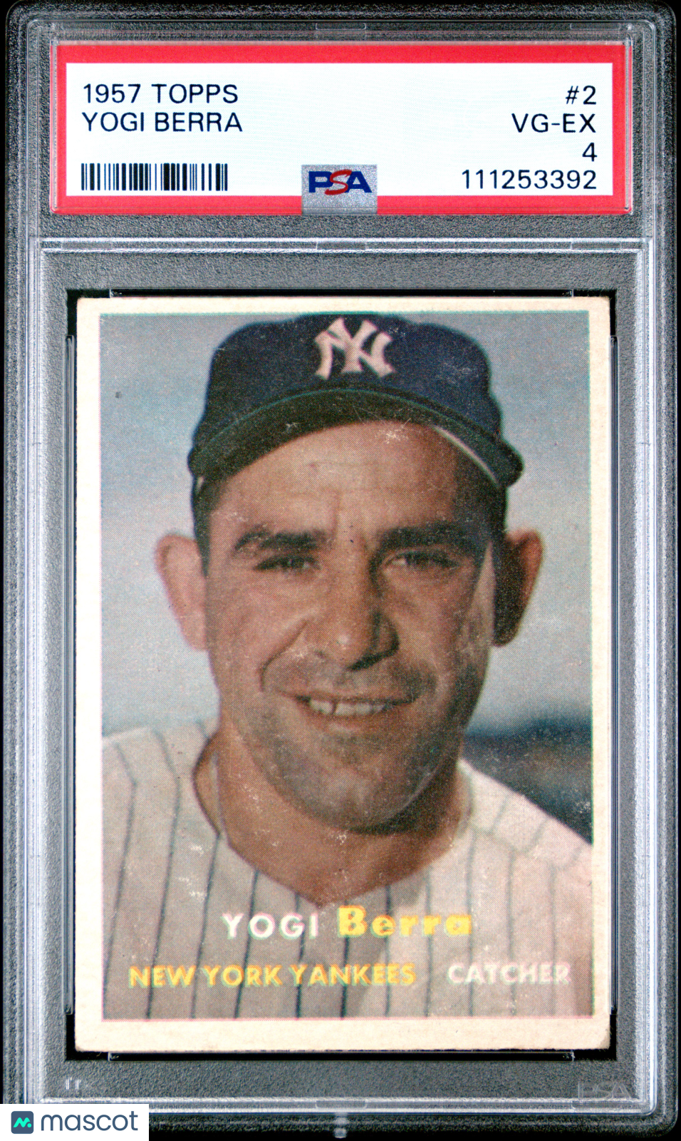 1957 Topps Yogi Berra #2 PSA 4