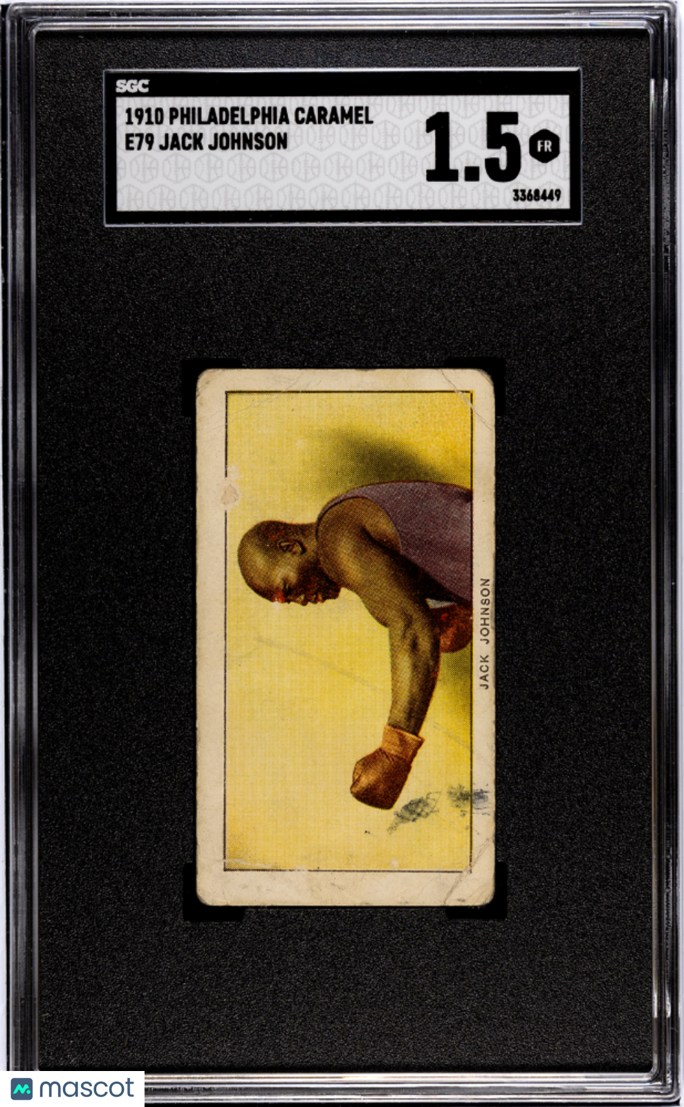 1910 Philadelphia Caramel Jack Johnson #E79 SGC 1.5