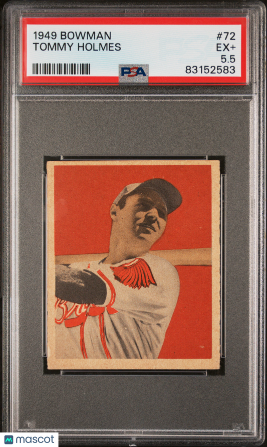 1949 Bowman Tommy Holmes #72 PSA 5.5