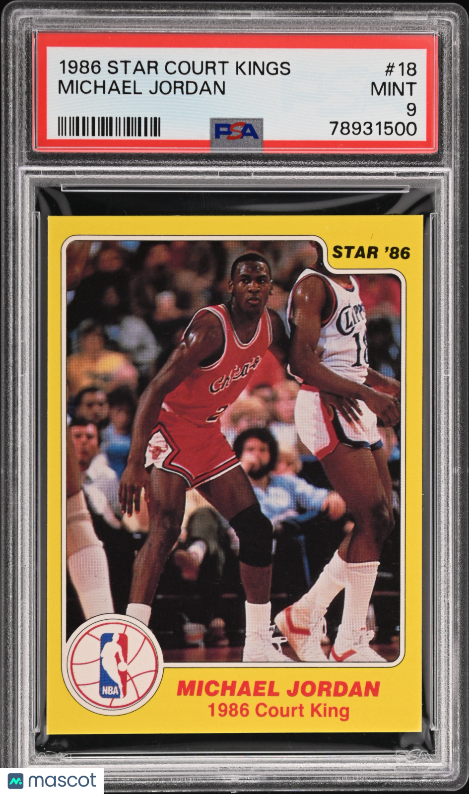 1986 Star Court Kings Michael Jordan #18 PSA 9