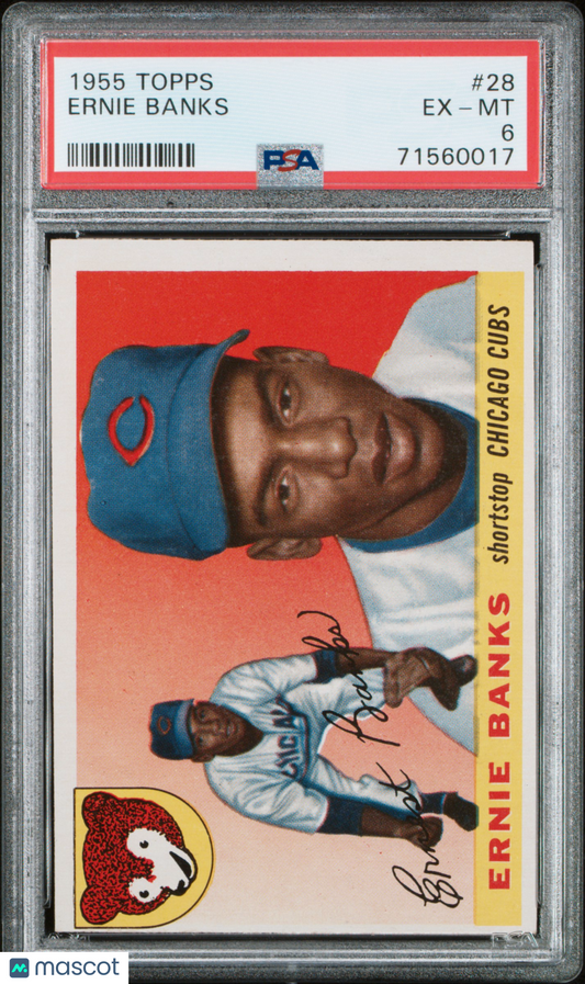 1955 Topps Ernie Banks #28 PSA 6