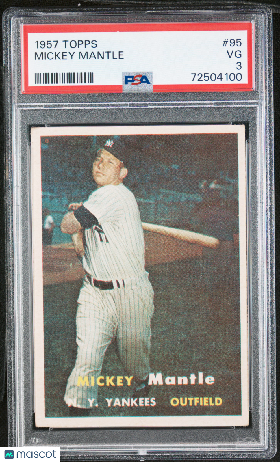 1957 Topps Mickey Mantle #95 PSA 3