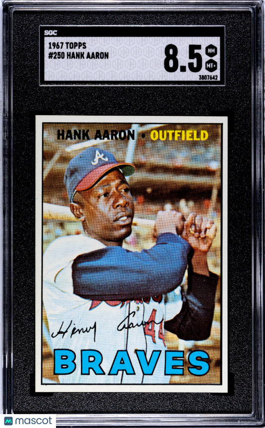 1967 Topps Hank Aaron #250 SGC 8.5
