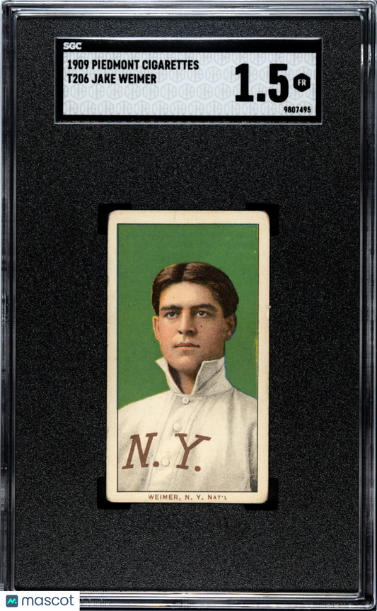 1909 Piedmont Cigarettes (T206) Jake Weimer SGC 1.5