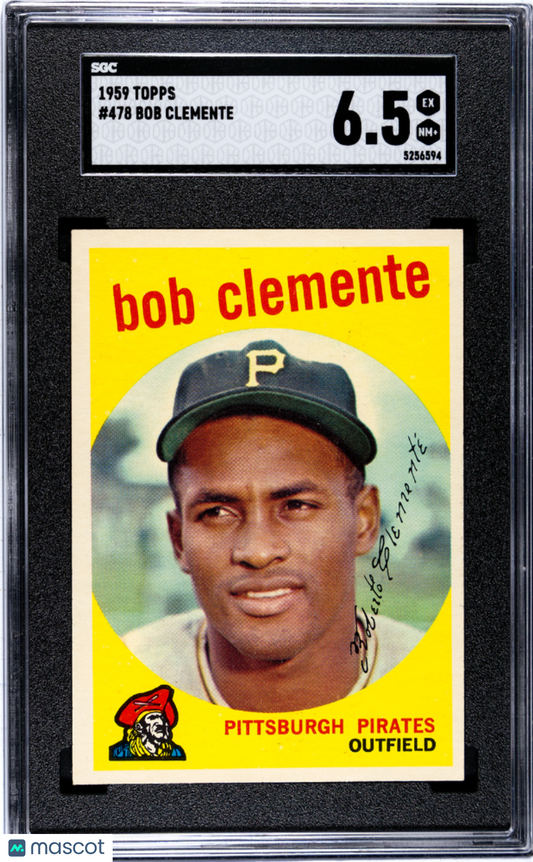 1959 Topps Bob Clemente #478 SGC 6.5