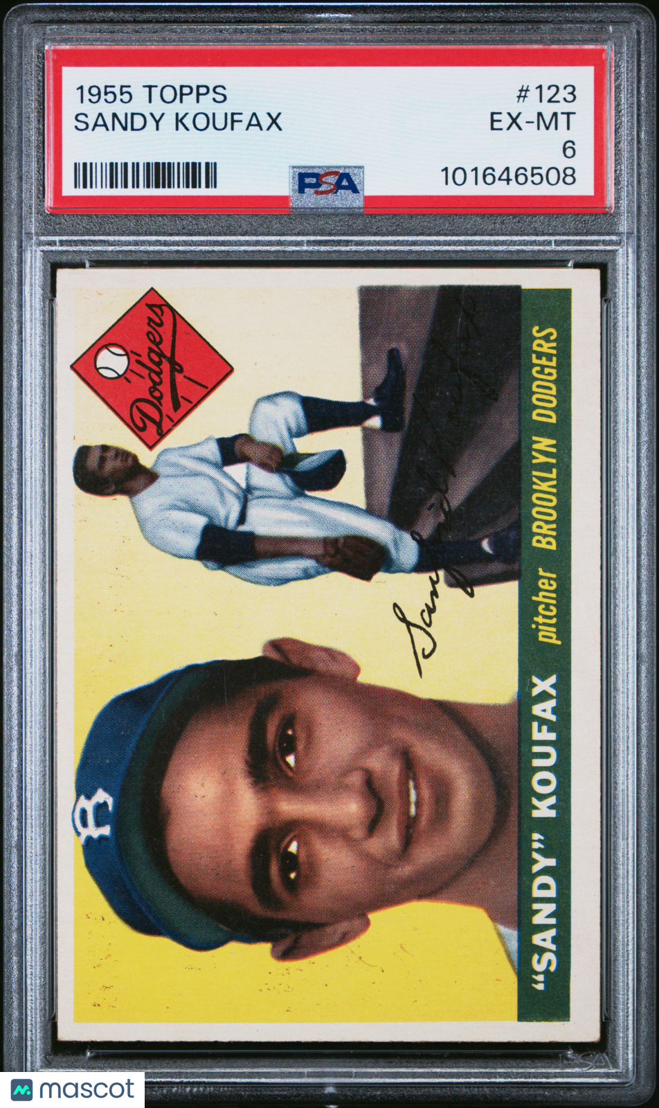 1955 Topps Sandy Koufax #123 PSA 6