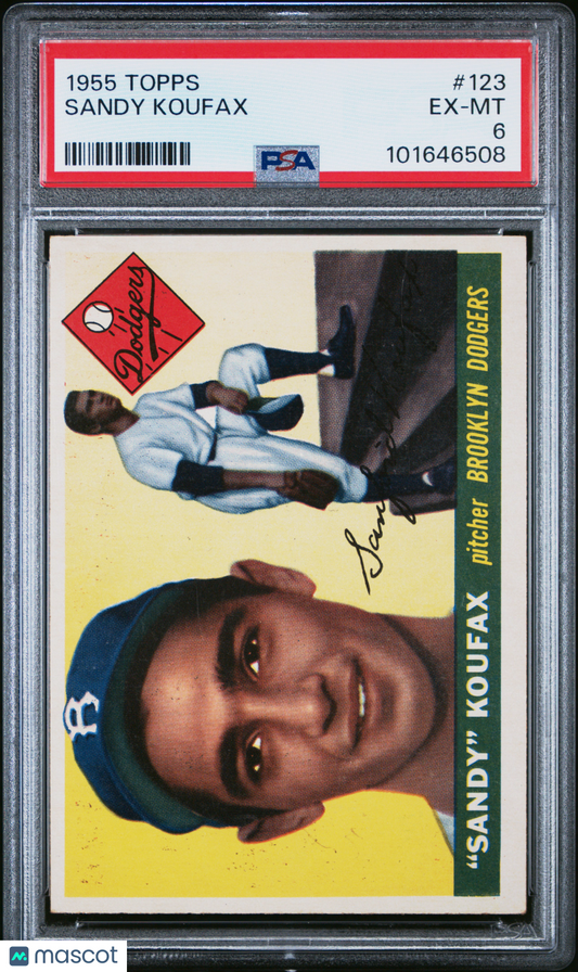 1955 Topps Sandy Koufax #123 PSA 6