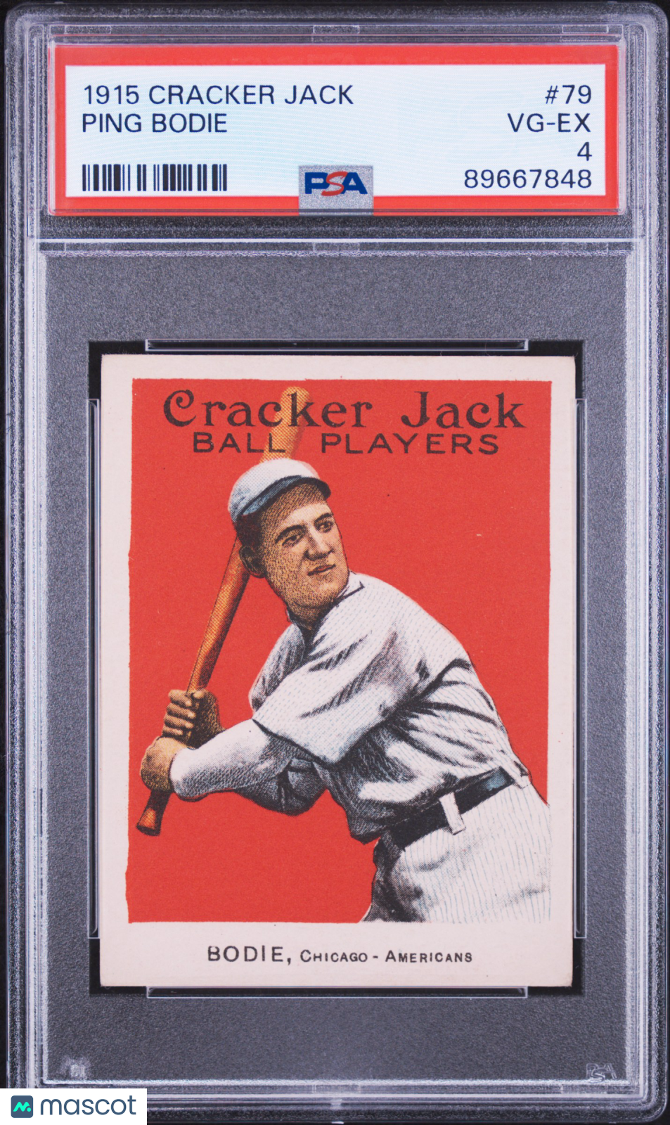 1915 Cracker Jack Ping Bodie #79 PSA 4