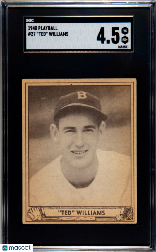 1940 Playball Ted Williams #27 SGC 4.5