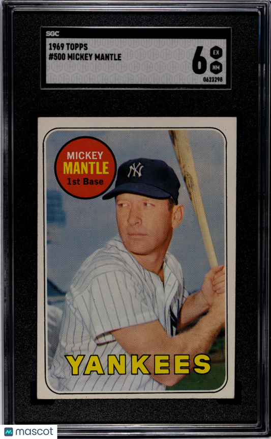 1969 Topps Mickey Mantle #500 SGC 6
