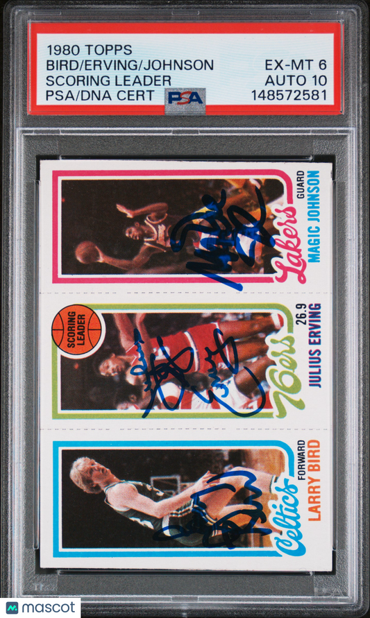 1980 Topps Scoring Leader Scoring Leader PSA 6 Auto 10