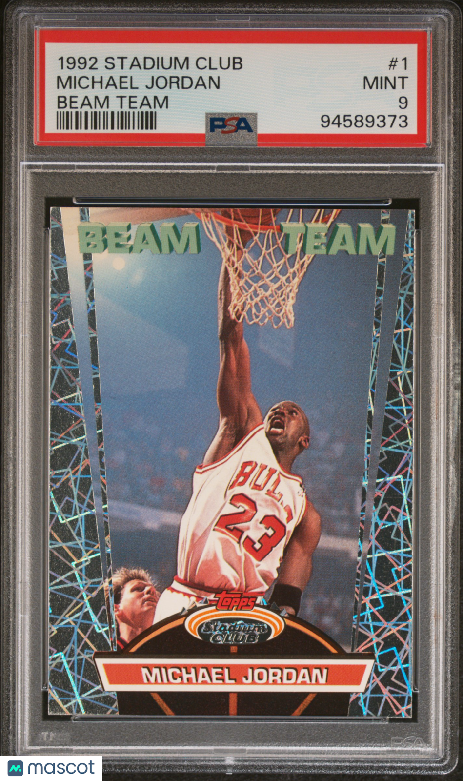 1992 Stadium Club Beam Team Michael Jordan #1 PSA 9