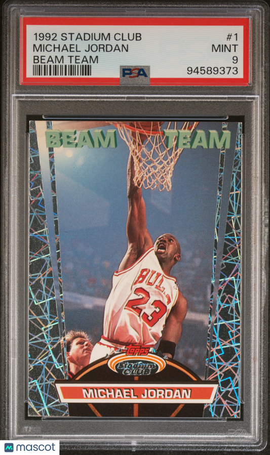 1992 Stadium Club Beam Team Michael Jordan #1 PSA 9
