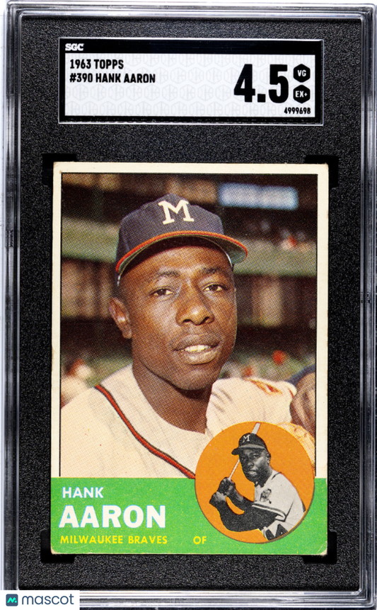 1963 Topps Hank Aaron #390 SGC 4.5