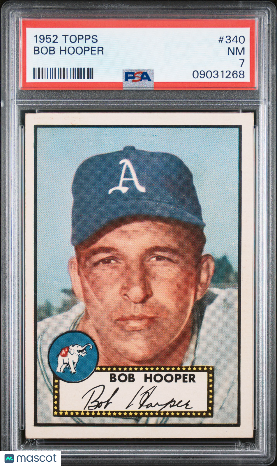 1952 Topps Bob Hooper #340 PSA 7