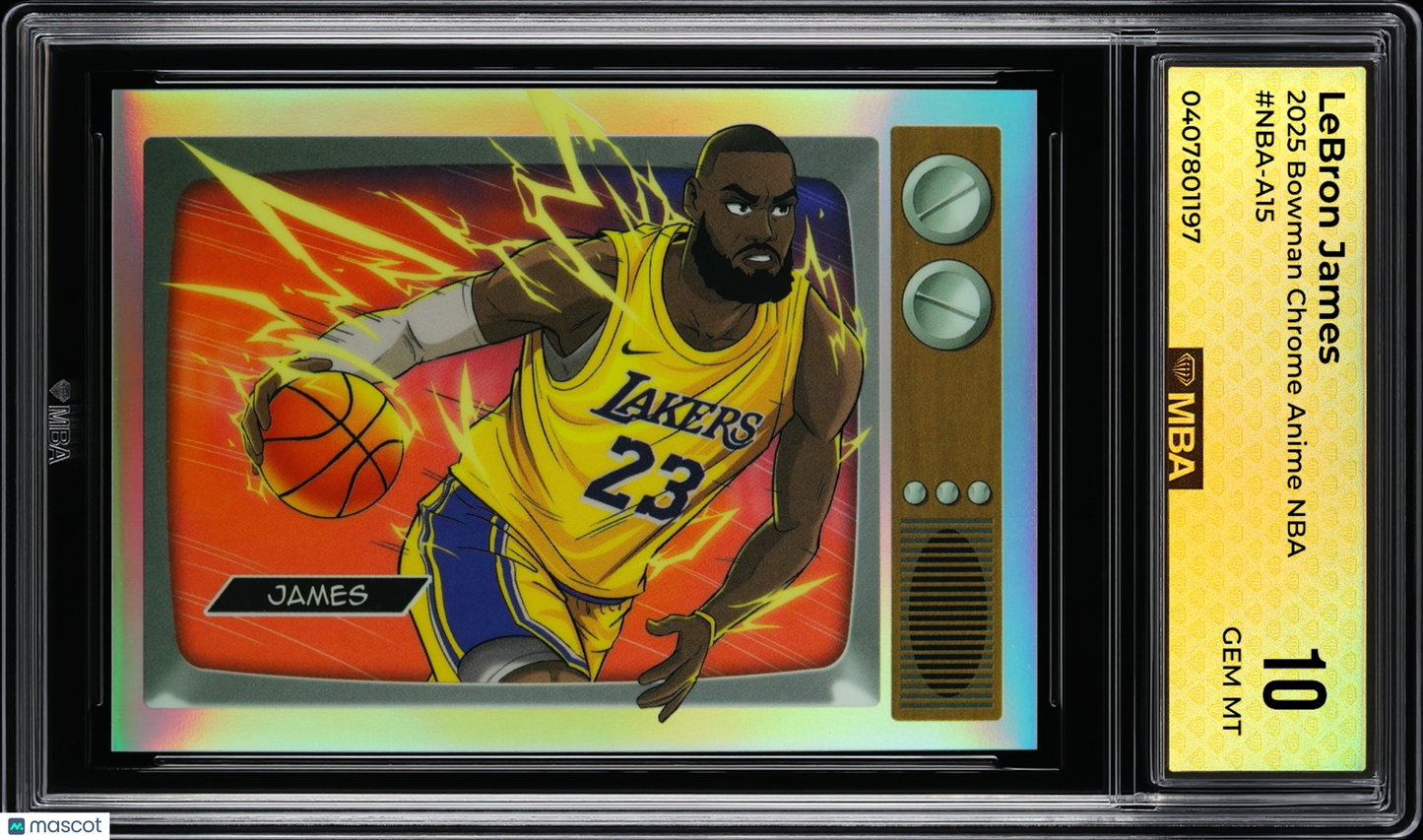 2025 Bowman Chrome Anime NBA LeBron James #NBA-A15 MBA 10