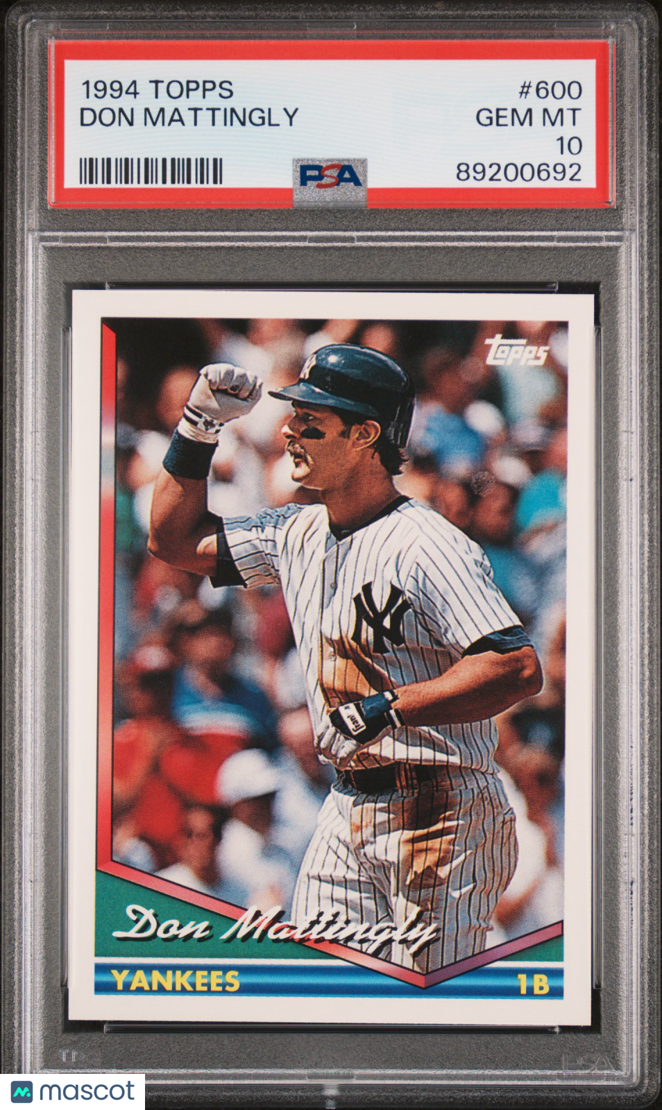 1994 Topps Don Mattingly #600 PSA 10