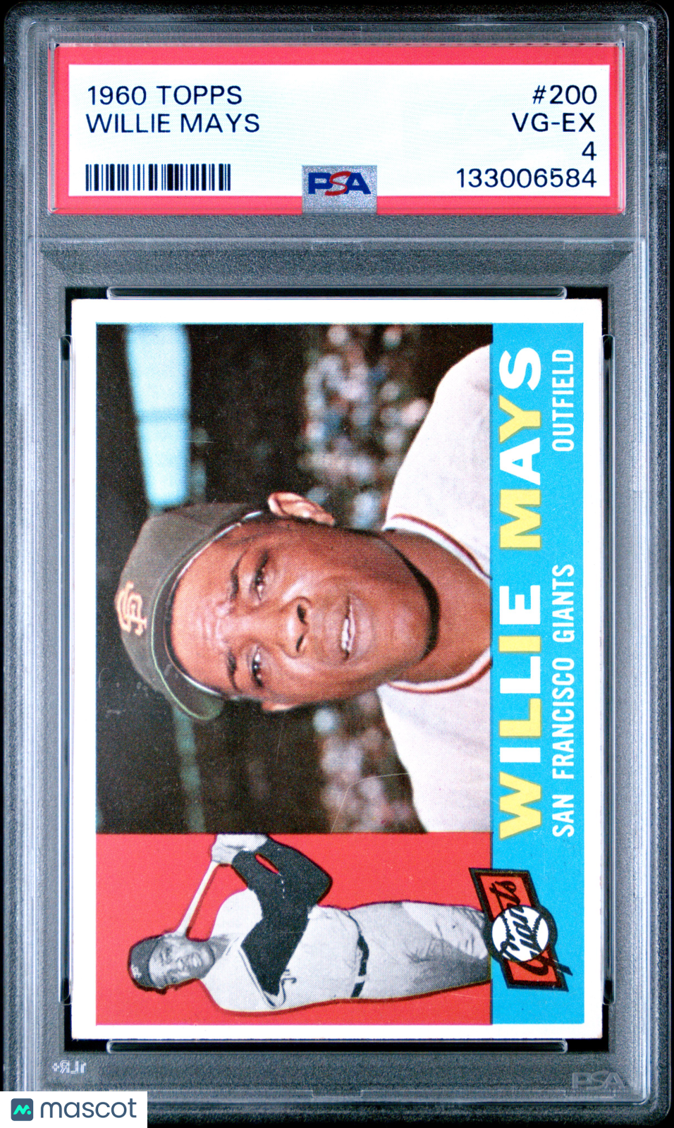 1960 Topps Willie Mays #200 PSA 4