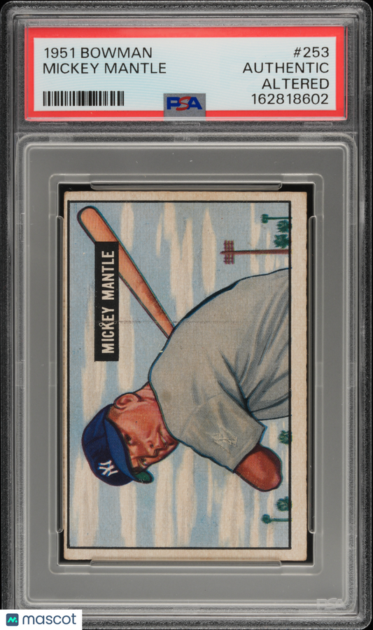 1951 Bowman Mickey Mantle #253 PSA A