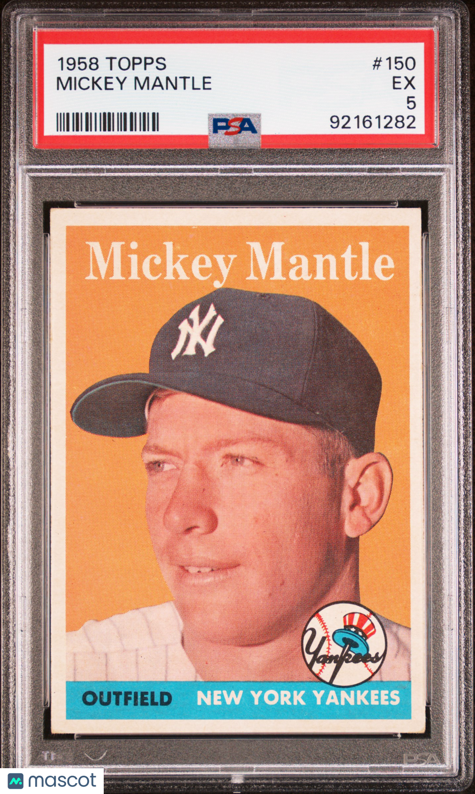 1958 Topps Mickey Mantle #150 PSA 5