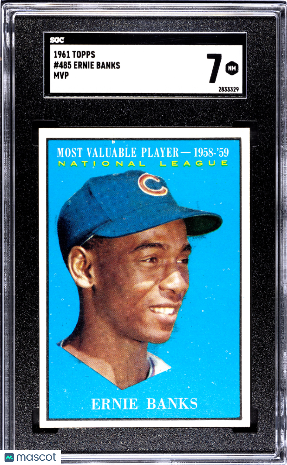 1961 Topps Ernie Banks #485 MVP SGC 7