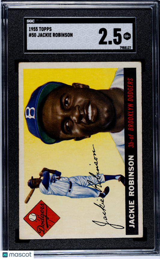 1955 Topps Jackie Robinson #50 SGC 2.5