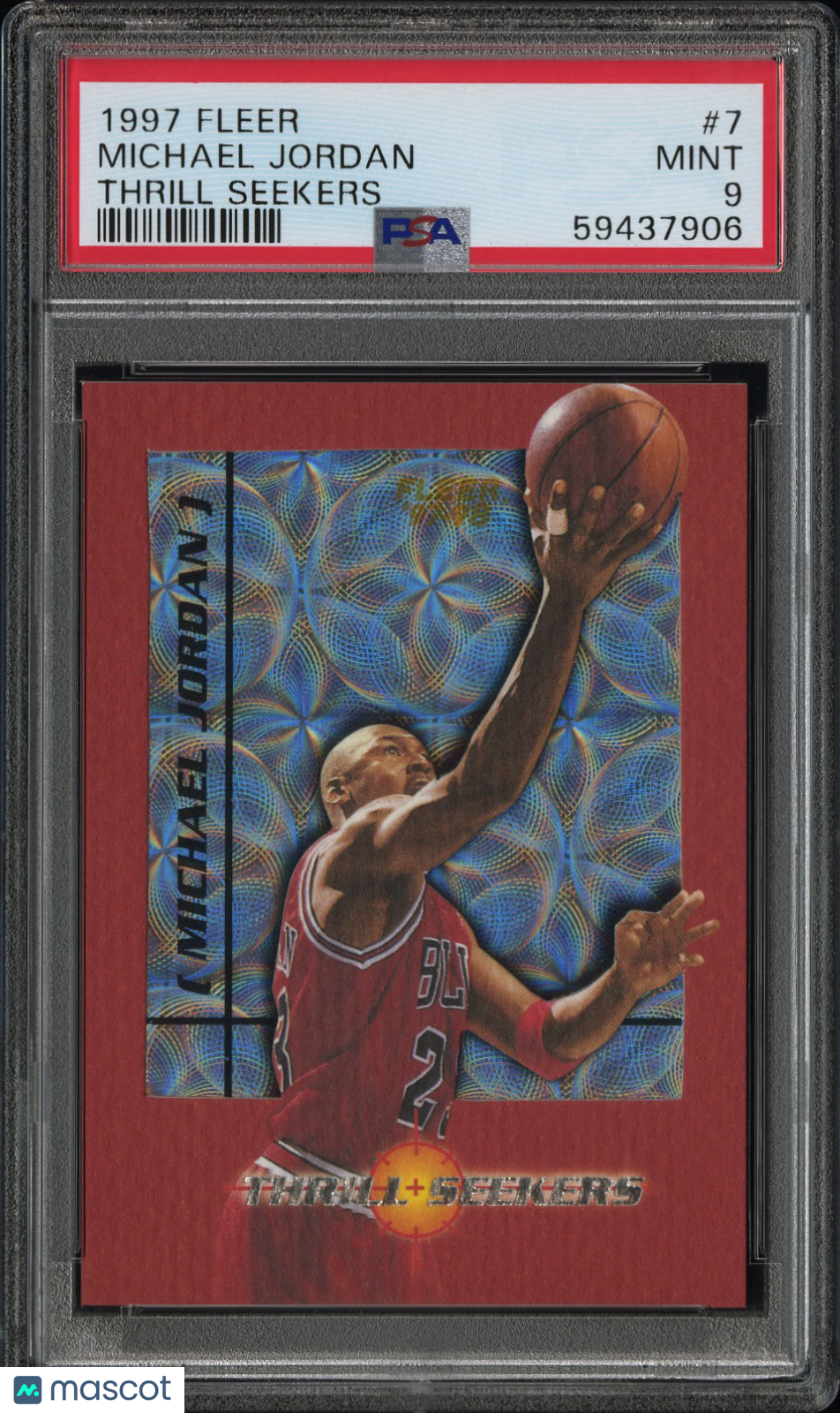 1997 Fleer Thrill Seekers Michael Jordan #7 PSA 9