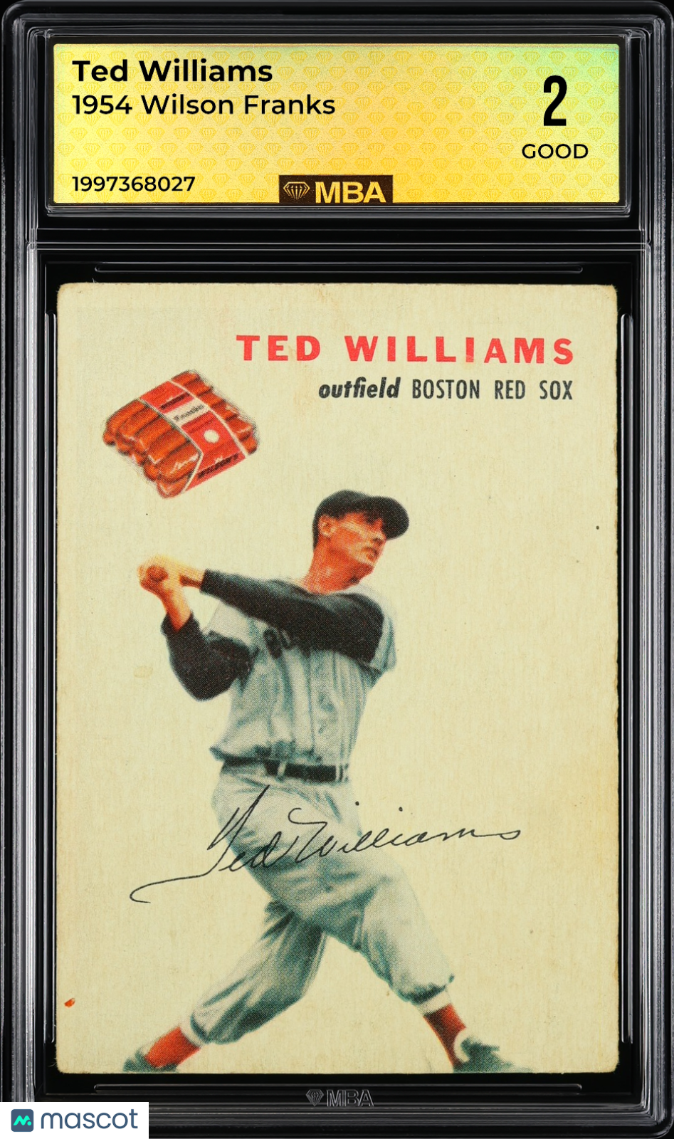 1954 Wilson Franks Ted Williams MBA 2