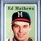 1958 Topps Ed Mathews #440 PSA 8
