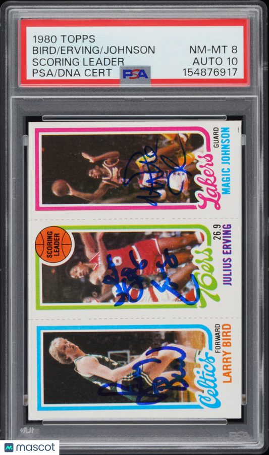 1980 Topps Scoring Leader Scoring Leader PSA 8 Auto 10