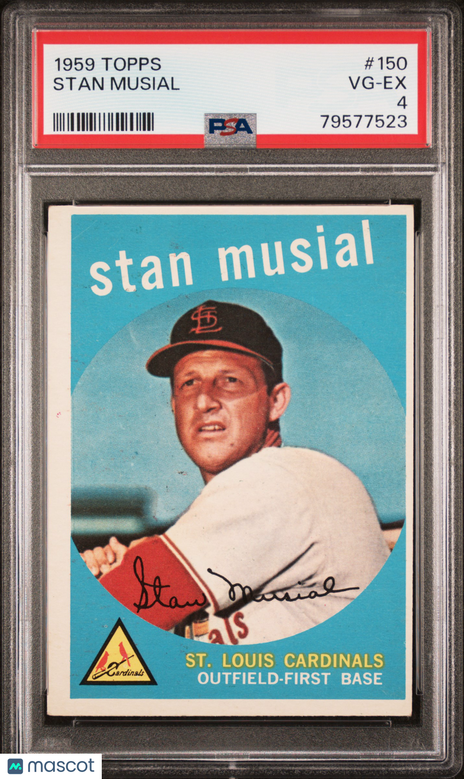 1959 Topps Stan Musial #150 PSA 4