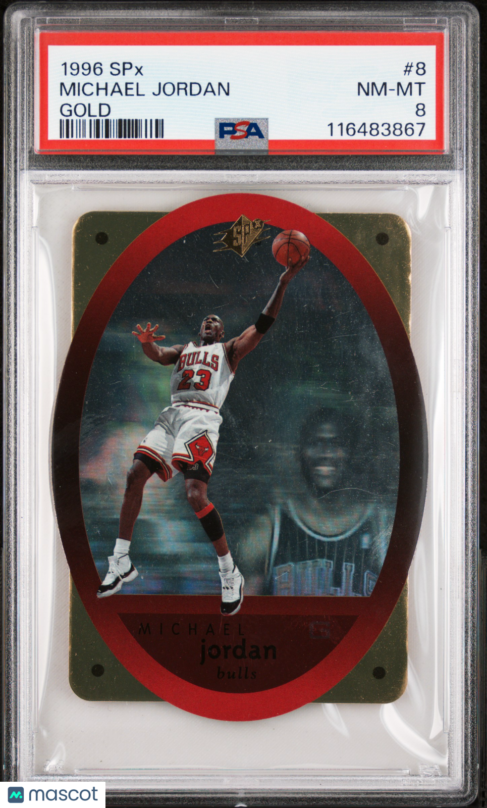 1996 SPX Michael Jordan #8 Gold PSA 8