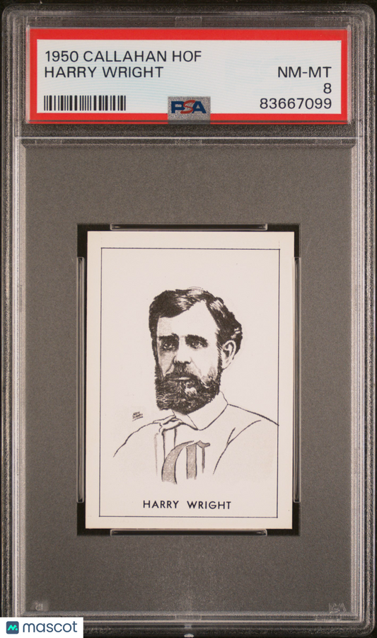 1950 Callahan Hall Of Fame Harry Wright PSA 8