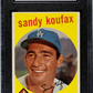 1959 Topps Sandy Koufax #163 SGC 4.5