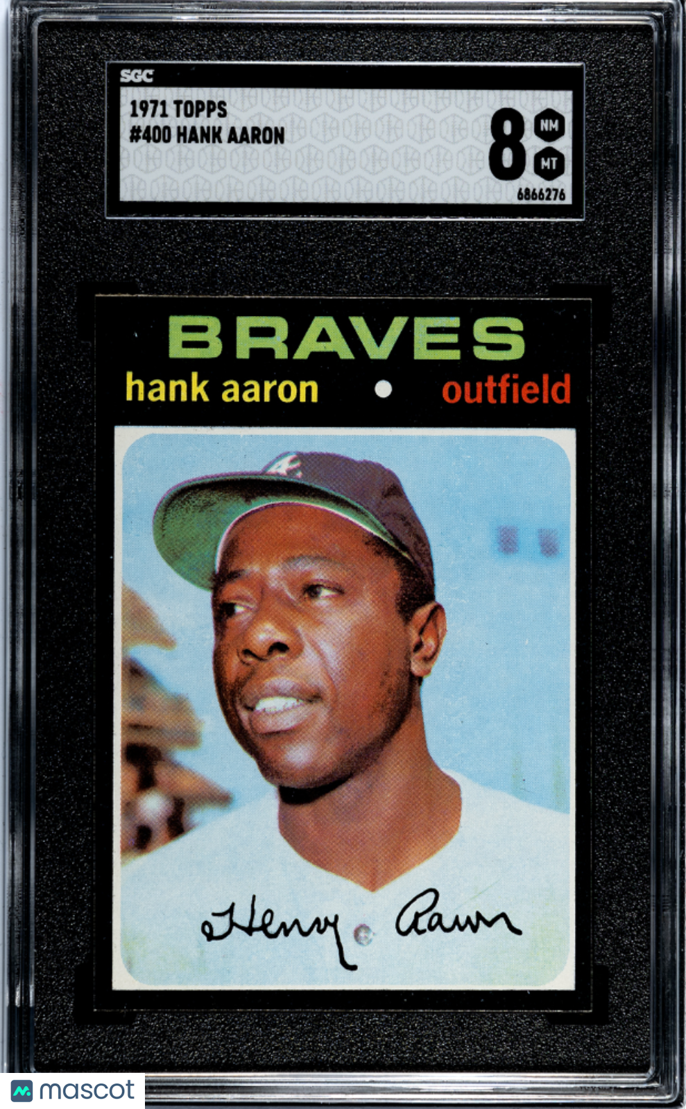 1971 Topps Hank Aaron #400 SGC 8