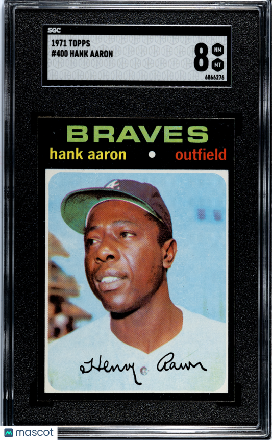 1971 Topps Hank Aaron #400 SGC 8