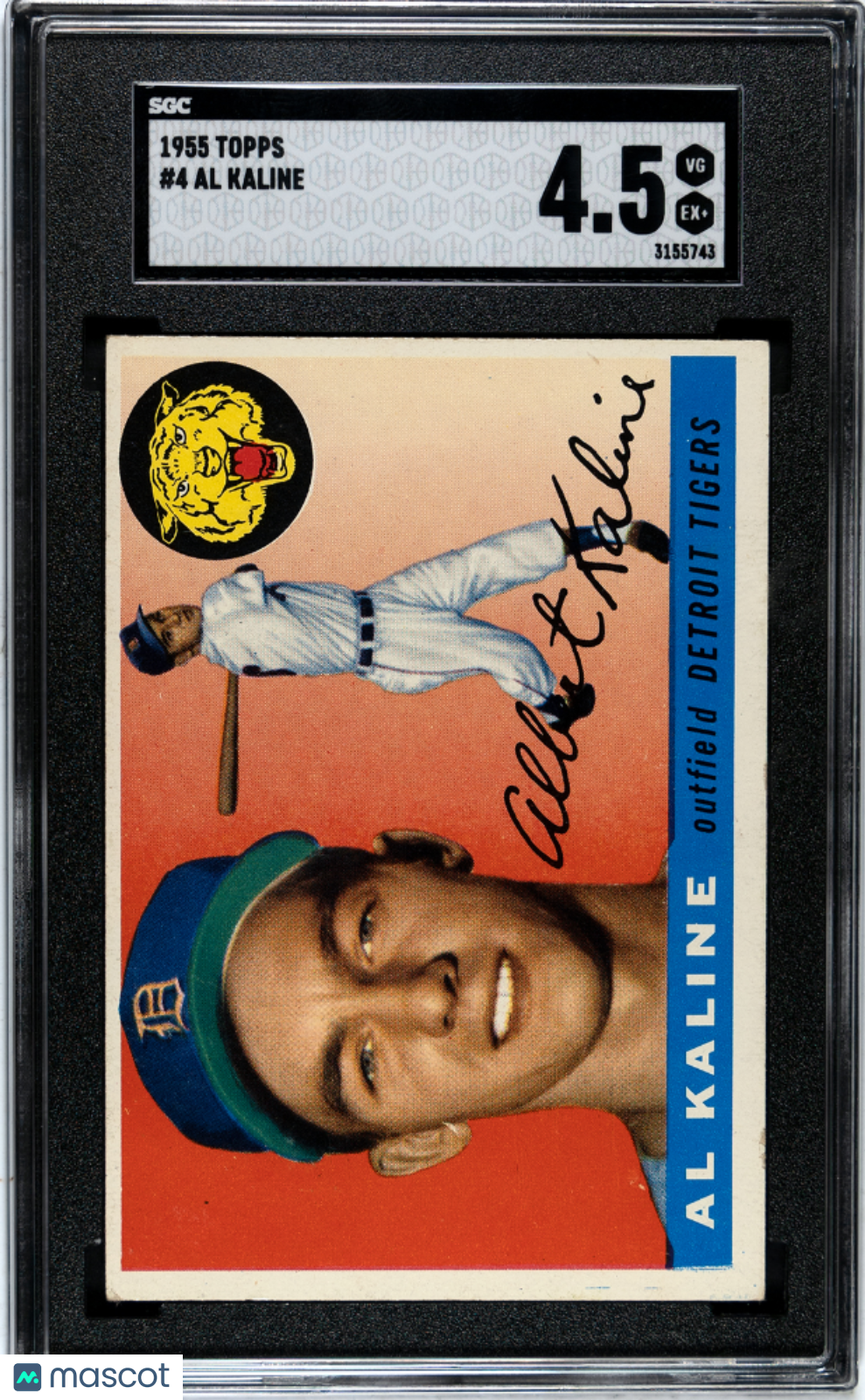 1955 Topps Al Kaline #4 SGC 4.5