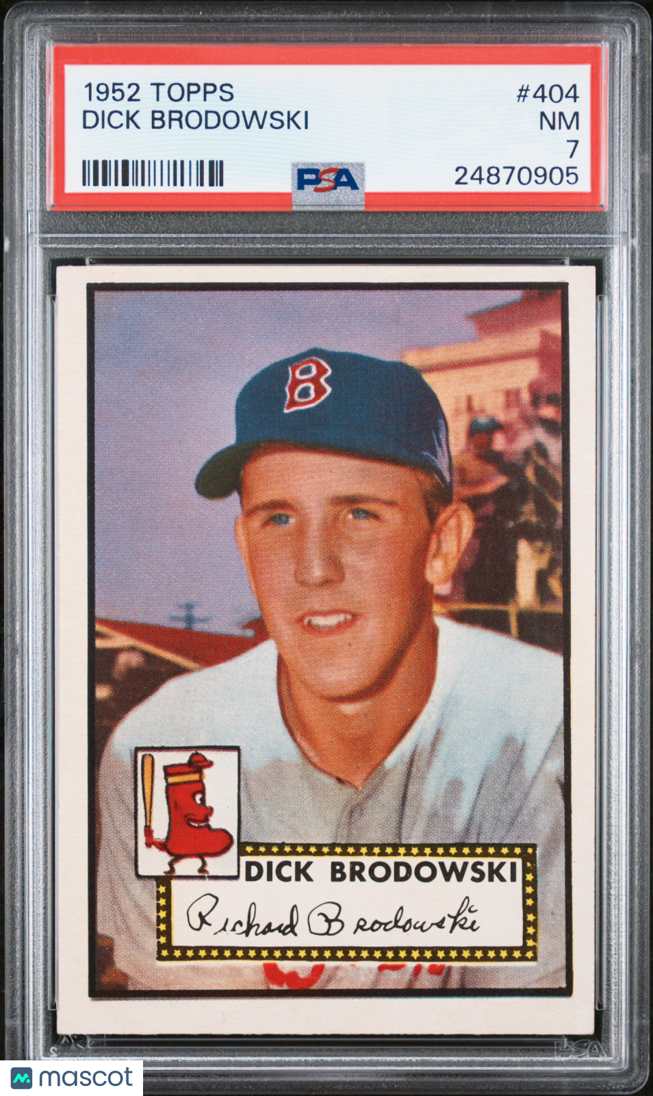1952 Topps Dick Brodowski #404 PSA 7