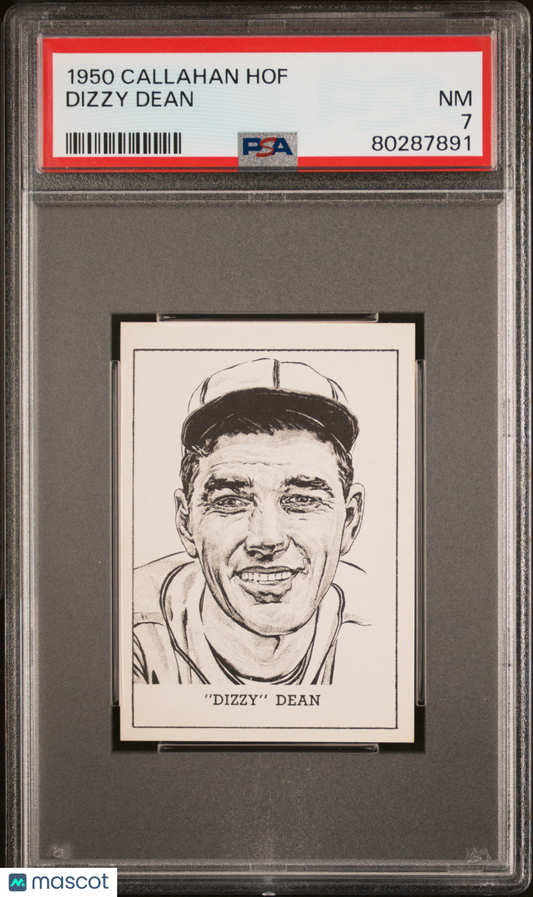 1950-56 Callahan Hall Of Fame Dizzy Dean PSA 7
